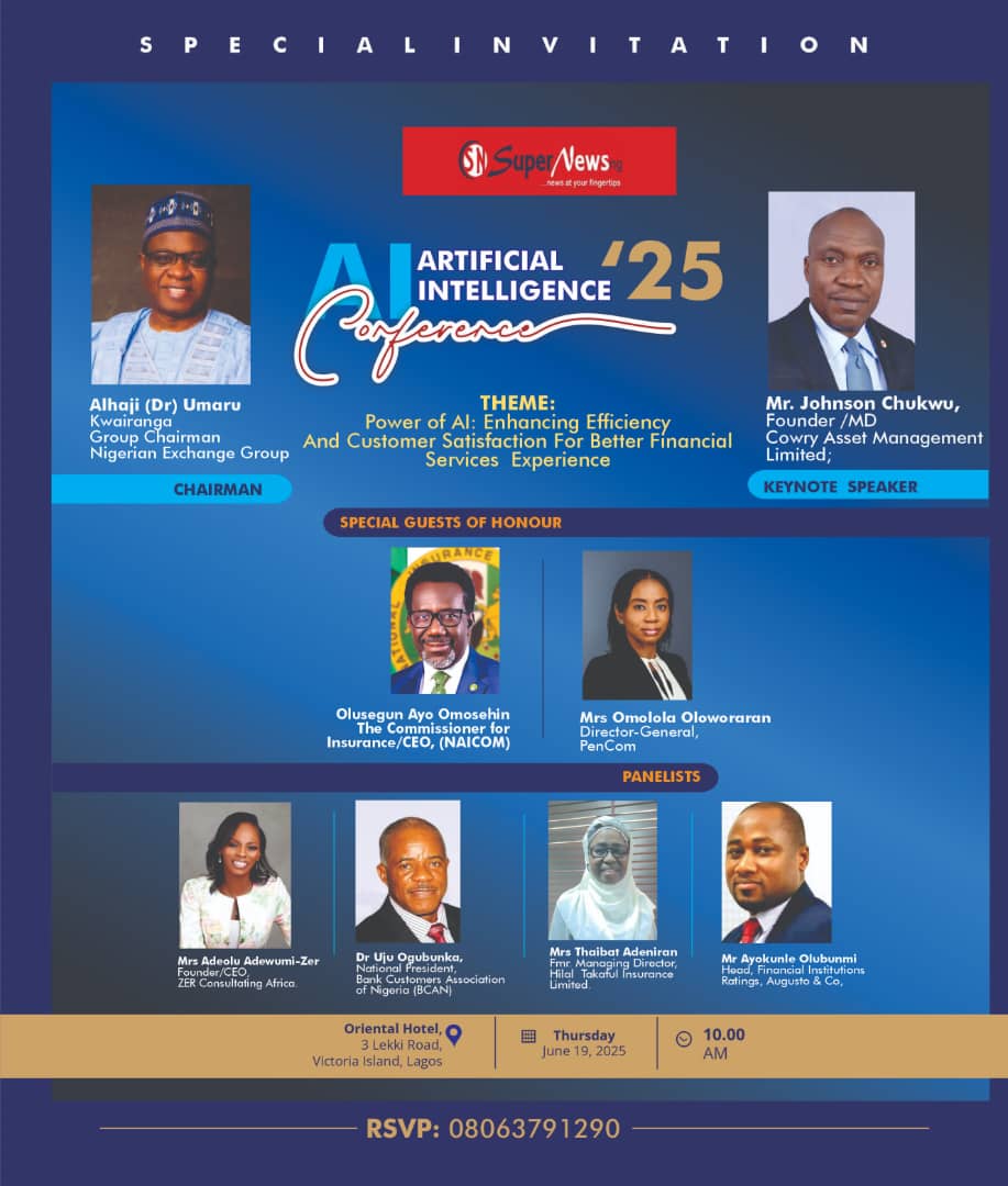 Leadway, NCRIB, STI, Guinea Insurance, NLNG, Zenith Bank, IEI, IBTC, Others Drum Support For SUPERNEWS AI Confab’25